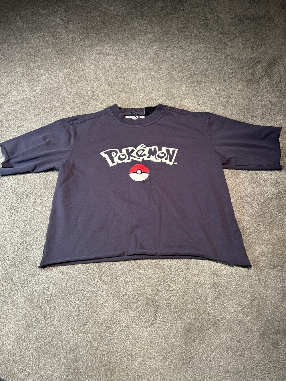 Zara Navy Blue Pokémon Graphic Short Sleeve Tee